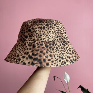 Aerie Leopard Print Bucket Hat